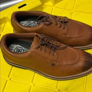 GFORE Men's Brown Leather Golf Shoes